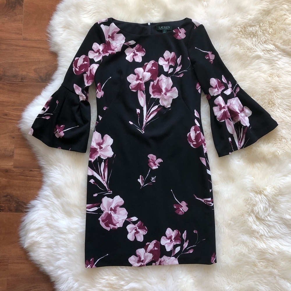 Lauren Ralph Lauren Bell Sleeve Sheath Dress 2